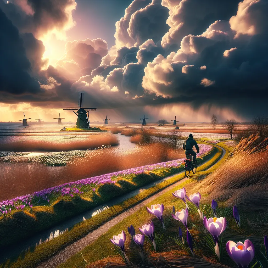 Hvordan er vejret i Holland i marts?